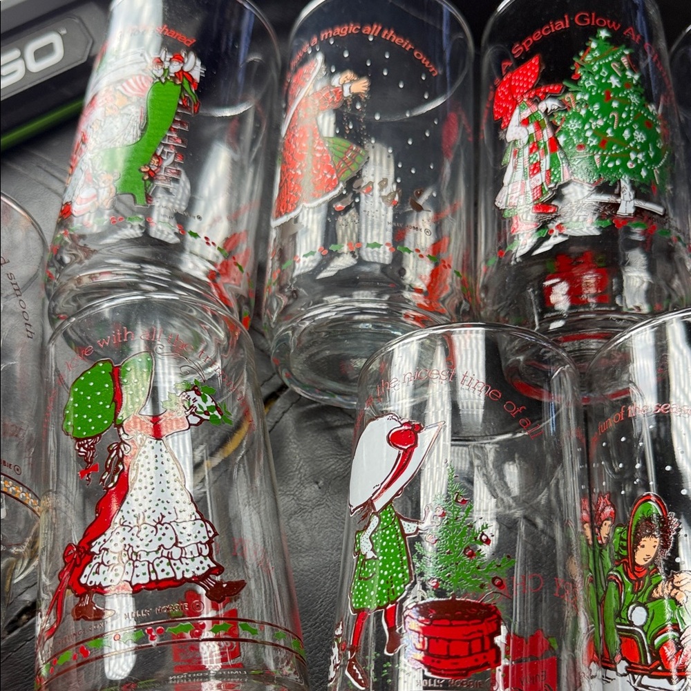 Charming Vintage Holly hobby Coca Cola Glass Set by American greeting - Picture 5 of 7